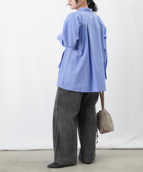 LUCA/LADY LUCK LUCA(ルカ/レディラックルカ)の「LC/LLL バックロングリボンシャツ / ウエストギャザーシャツブラウス(シャツ/ブラウス・レディース・オフホワイト/ブラック/サックスブルー・FREE)」の22枚目の写真