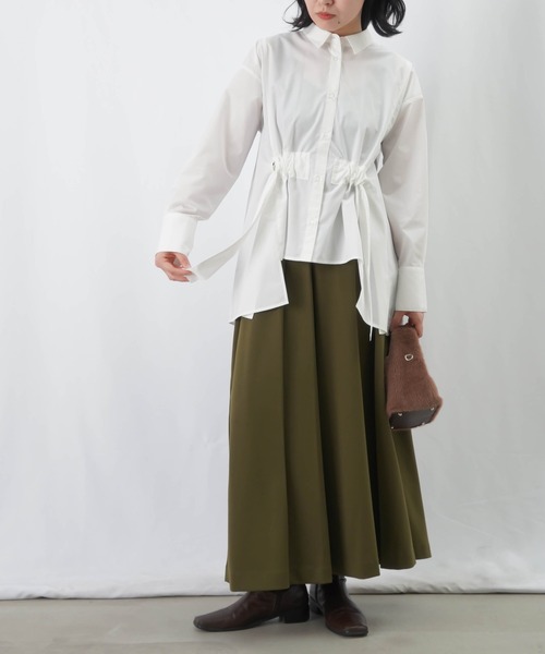 LUCA/LADY LUCK LUCA(ルカ/レディラックルカ)の「LC/LLL バックロングリボンシャツ / ウエストギャザーシャツブラウス(シャツ/ブラウス・レディース・オフホワイト/ブラック/サックスブルー・FREE)」の15枚目の写真