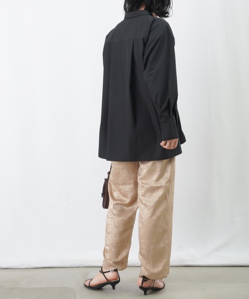 LUCA/LADY LUCK LUCA(ルカ/レディラックルカ)の「LC/LLL バックロングリボンシャツ / ウエストギャザーシャツブラウス(シャツ/ブラウス・レディース・オフホワイト/ブラック/サックスブルー・FREE)」の6枚目の写真