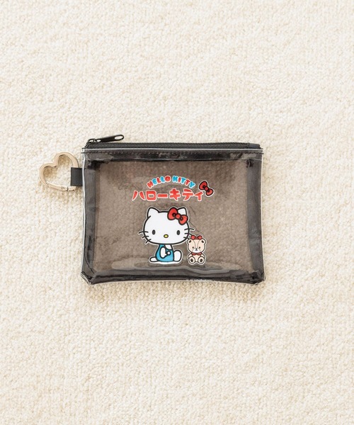 Me%(ミィパーセント)の「【HELLO KITTY】クリアポーチ 137245(ポーチ・レディース・ブラック/イエロー・FREE)」の2枚目の写真