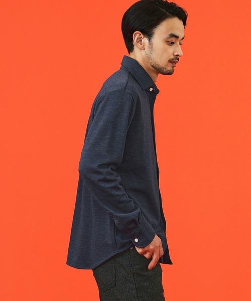 EDWIN（エドウィン）の「デニスラ ドレスシャツ 長袖 ストレッチ ビジネス（シャツ/ブラウス・メンズ・ピンク/ホワイト/ブルー/ネイビー・MEDIUM/LARGE/X-LARGE/SMALL）」の19枚目の写真