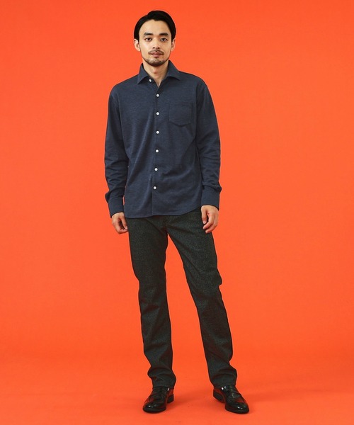 EDWIN（エドウィン）の「デニスラ ドレスシャツ 長袖 ストレッチ ビジネス（シャツ/ブラウス・メンズ・ピンク/ホワイト/ブルー/ネイビー・MEDIUM/LARGE/X-LARGE/SMALL）」の21枚目の写真