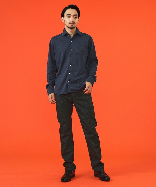 EDWIN（エドウィン）の「デニスラ ドレスシャツ 長袖 ストレッチ ビジネス（シャツ/ブラウス・メンズ・ピンク/ホワイト/ブルー/ネイビー・MEDIUM/LARGE/X-LARGE/SMALL）」の22枚目の写真