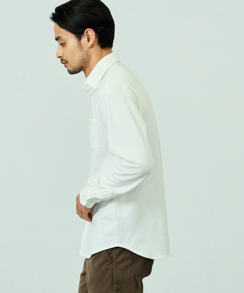 EDWIN（エドウィン）の「デニスラ ドレスシャツ 長袖 ストレッチ ビジネス（シャツ/ブラウス・メンズ・ピンク/ホワイト/ブルー/ネイビー・MEDIUM/LARGE/X-LARGE/SMALL）」の6枚目の写真