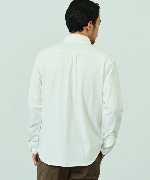 EDWIN（エドウィン）の「デニスラ ドレスシャツ 長袖 ストレッチ ビジネス（シャツ/ブラウス・メンズ・ピンク/ホワイト/ブルー/ネイビー・MEDIUM/LARGE/X-LARGE/SMALL）」の8枚目の写真