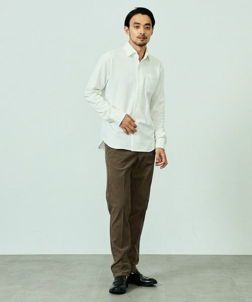 EDWIN（エドウィン）の「デニスラ ドレスシャツ 長袖 ストレッチ ビジネス（シャツ/ブラウス・メンズ・ピンク/ホワイト/ブルー/ネイビー・MEDIUM/LARGE/X-LARGE/SMALL）」の10枚目の写真