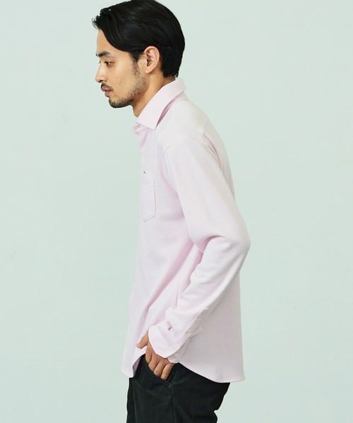 EDWIN（エドウィン）の「デニスラ ドレスシャツ 長袖 ストレッチ ビジネス（シャツ/ブラウス・メンズ・ピンク/ホワイト/ブルー/ネイビー・MEDIUM/LARGE/X-LARGE/SMALL）」の12枚目の写真