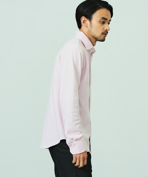 EDWIN（エドウィン）の「デニスラ ドレスシャツ 長袖 ストレッチ ビジネス（シャツ/ブラウス・メンズ・ピンク/ホワイト/ブルー/ネイビー・MEDIUM/LARGE/X-LARGE/SMALL）」の13枚目の写真