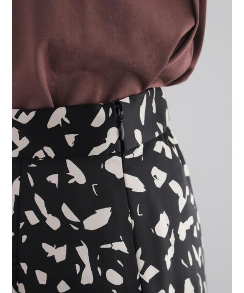 Te chichi（テチチ）の「アニマルプリント/レザーロングスカート（スカート・レディース・ブラック/ベージュ/チャコールグレー・F）」の22枚目の写真