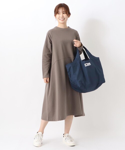 one'sterrace(ワンズテラス)の「moz 折りたたみビッグエコバッグ(エコバッグ/サブバッグ・レディース・ネイビー系5・99)」の11枚目の写真