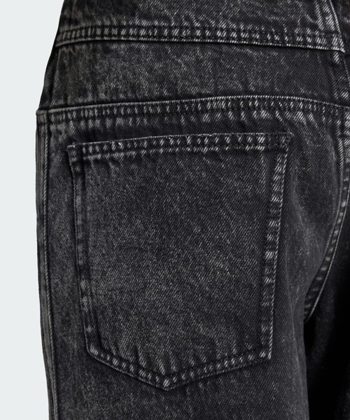 adidas（アディダス）の「プレミアム エッセンシャルズ ワイドレッグデニムパンツ / アディダスオリジナルス adidas Originals（デニムパンツ・レディース・ブラック・34inch/33inch/32inch/31inch/30inch/29inch/28inch/27inch/26inch/25inch）」の5枚目の写真