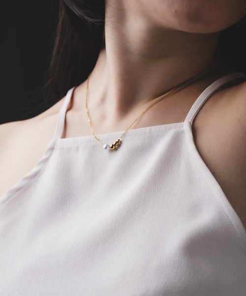 Os accessory（オズアクセサリー）の「【金属アレルギー対応】Os　-オズ-　パール×メタルビーズ　ネックレス（ネックレス・レディース・ゴールド/シルバー・FREE）」の10枚目の写真