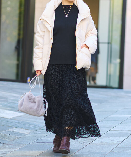 【セール】《MIKI's企画》ハイネック袖ボタンリブニット(ニット/セーター)|un dix cors(アンディコール) 【セール】《MIKI's企画》ハイネック袖ボタンリブニット(ニット/セーター)|un dix cors(アンディコール)