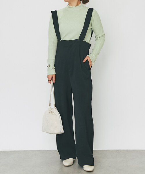 【セール】《MIKI's企画》ハイネック袖ボタンリブニット(ニット/セーター)|un dix cors(アンディコール) 【セール】《MIKI's企画》ハイネック袖ボタンリブニット(ニット/セーター)|un dix cors(アンディコール)