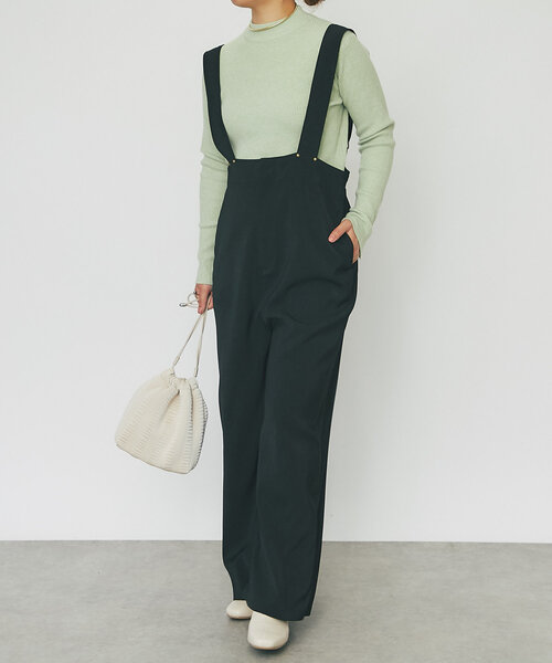 【セール】《MIKI's企画》ハイネック袖ボタンリブニット(ニット/セーター)|un dix cors(アンディコール) 【セール】《MIKI's企画》ハイネック袖ボタンリブニット(ニット/セーター)|un dix cors(アンディコール)