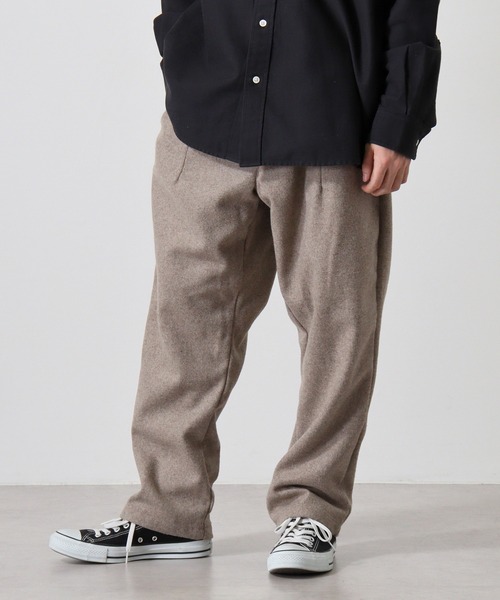 パンツ スラックス MELTON WIDE PANTS AURALEE - AURALEE &frasl; オーラリー | 130\u0027S LIGHT MELTON WIDE SLACKS