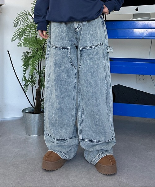 sedacle(セダクル)の「サイドワッペンペインターデニム(デニムパンツ・メンズ・ブラック/ライトブルー/インディゴブルー・LARGE/MEDIUM/SMALL)」の16枚目の写真