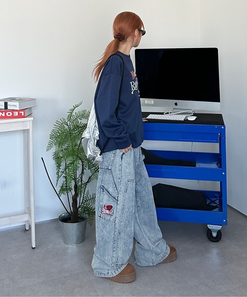 sedacle(セダクル)の「サイドワッペンペインターデニム(デニムパンツ・メンズ・ブラック/ライトブルー/インディゴブルー・LARGE/MEDIUM/SMALL)」の20枚目の写真