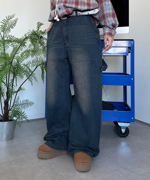 sedacle(セダクル)の「サイドワッペンペインターデニム(デニムパンツ・メンズ・ブラック/ライトブルー/インディゴブルー・LARGE/MEDIUM/SMALL)」の22枚目の写真