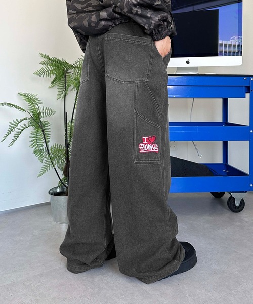 sedacle(セダクル)の「サイドワッペンペインターデニム(デニムパンツ・メンズ・ブラック/ライトブルー/インディゴブルー・LARGE/MEDIUM/SMALL)」の12枚目の写真