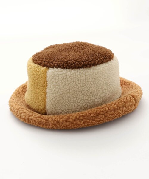 p.premier(ピードットプルミエ)の「カラーブロックボアハット(ハット・キッズ・ラベンダー/キャメル/グリーン・56/54/52/50)」の10枚目の写真