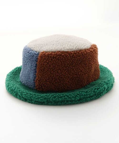 p.premier(ピードットプルミエ)の「カラーブロックボアハット(ハット・キッズ・ラベンダー/キャメル/グリーン・56/54/52/50)」の9枚目の写真