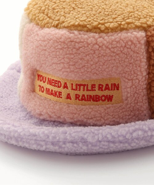 p.premier(ピードットプルミエ)の「カラーブロックボアハット(ハット・キッズ・ラベンダー/キャメル/グリーン・56/54/52/50)」の5枚目の写真