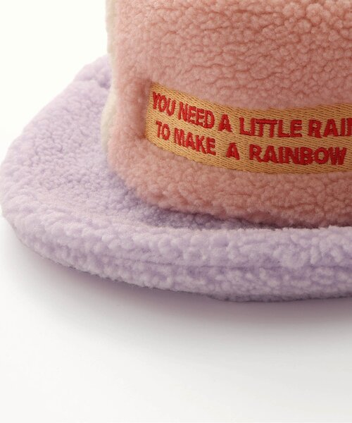 p.premier(ピードットプルミエ)の「カラーブロックボアハット(ハット・キッズ・ラベンダー/キャメル/グリーン・56/54/52/50)」の6枚目の写真