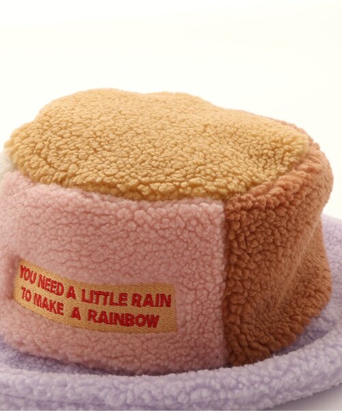 p.premier(ピードットプルミエ)の「カラーブロックボアハット(ハット・キッズ・ラベンダー/キャメル/グリーン・56/54/52/50)」の7枚目の写真