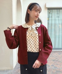 an another angelus | ゴールド釦コクーンニットカーディガン(カーディガン/ボレロ)