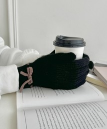 SOLLON.(ソルロン)の【スマホ対応】バイカラーリボン手袋(手袋)