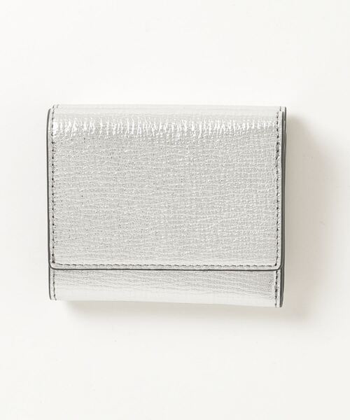 ANYA HINDMARCH(アニヤハインドマーチ)の「ANYA HINDMARCH Mini Trifold Eyes in Silver Metallic Capra アニヤハインドマーチ アイズ ミニ トライフォールド ウォレット(財布・レディース・シルバー・FREE)」の10枚目の写真