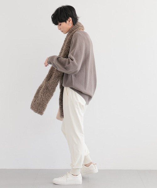 HELEN MOORE（ヘレンムーア）の「BARNYARDSTORM /  【スタイリスト若狭恵美さんご紹介アイテム】ヘレンムーアボアマフラー（ストール/ショール・レディース・ブラウン・FREE）」の12枚目の写真