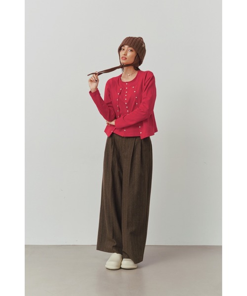 セール】Layered Snap Cardigan /レイヤードカーディガン