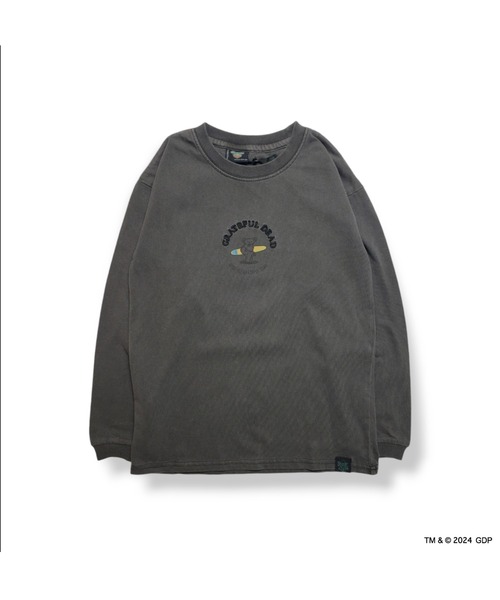 Grateful Dead（グレイトフルデッド）の「RIVER SIDE CULTURE/GRATEFULDEAD(グレイトフルデッド) 麻の葉柄 ロンT KIDS (M4)（Tシャツ/カットソー・キッズ・ベージュ/チャコールグレー・100/110/120/130/140/150/160）」の4枚目の写真