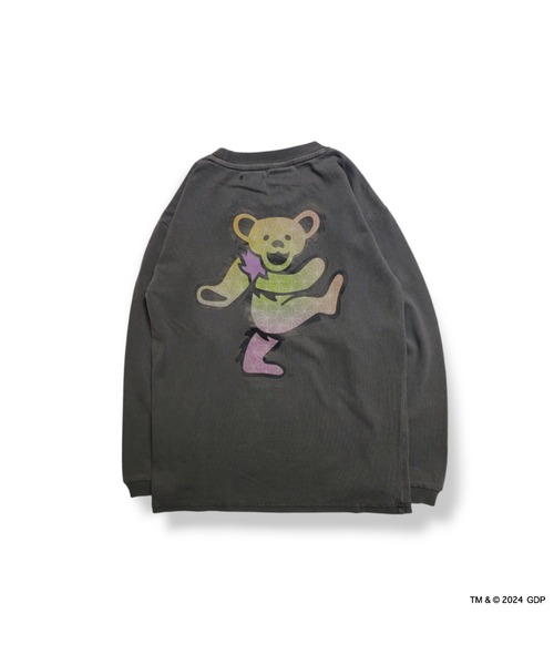 Grateful Dead（グレイトフルデッド）の「RIVER SIDE CULTURE/GRATEFULDEAD(グレイトフルデッド) 麻の葉柄 ロンT KIDS (M4)（Tシャツ/カットソー・キッズ・ベージュ/チャコールグレー・100/110/120/130/140/150/160）」の9枚目の写真