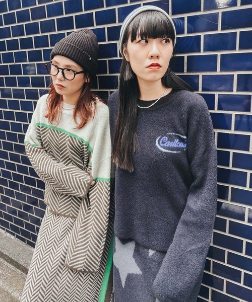 niko and...（ニコアンド）の「[MODE NORM CORE]ミニフェザージャガートプルオーバー（ニット/セーター・レディース・ネイビー/ブラウン/ブラック・FREE）」の5枚目の写真