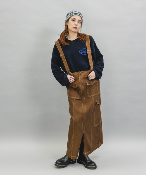 niko and...（ニコアンド）の「[MODE NORM CORE]ミニフェザージャガートプルオーバー（ニット/セーター・レディース・ネイビー/ブラウン/ブラック・FREE）」の7枚目の写真