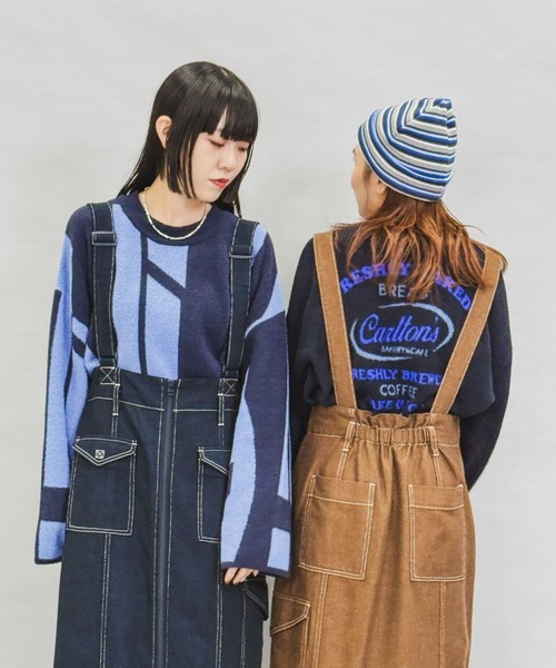 niko and...（ニコアンド）の「[MODE NORM CORE]ミニフェザージャガートプルオーバー（ニット/セーター・レディース・ネイビー/ブラウン/ブラック・FREE）」の14枚目の写真