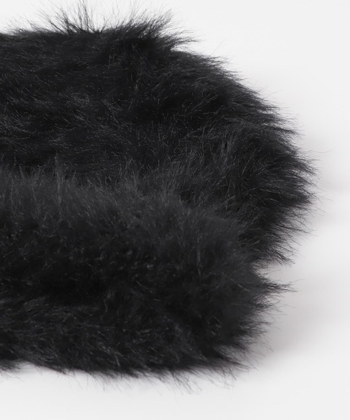 KBF（ケイビーエフ）の「フェザーヤーンBIGビーニー（ニットキャップ/ビーニー・レディース・アイボリー/ブラック・ONE）」の13枚目の写真