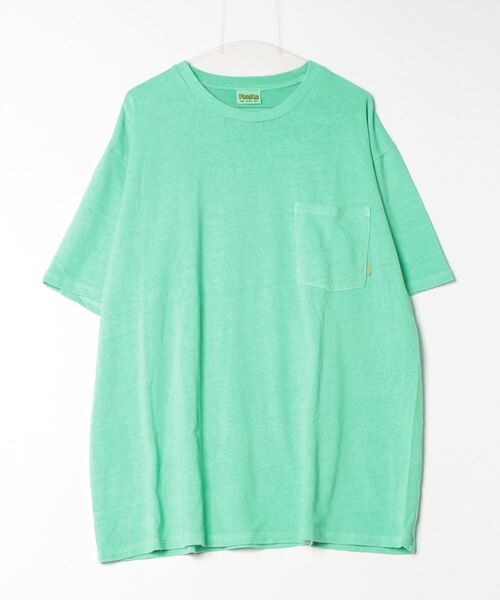 PHATEE(ファッティー)の「【PHATEE】ファティー PHATEE HEMP TEE S/S POCKET(Tシャツ/カットソー・メンズ・グリーン/ピンク・LARGE/X-LARGE/MEDIUM)」の1枚目の写真