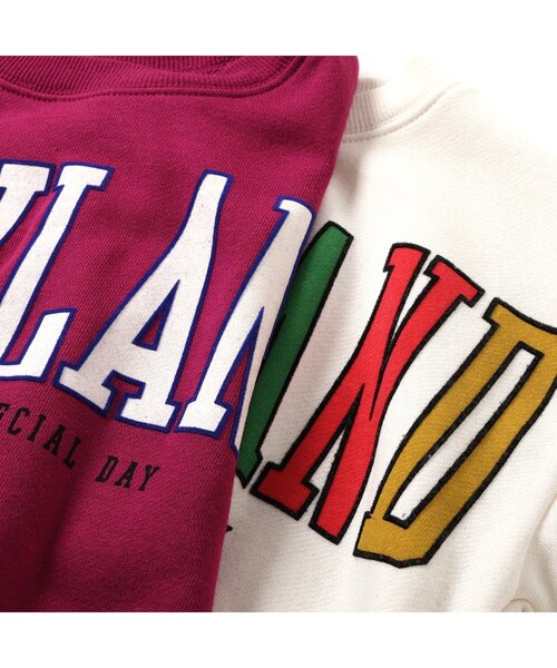 F.O.KIDS（エフオーキッズ）の「カラバリグラフィックトレーナー（スウェット・キッズ・ブラック/カーキ/ブルー/グレー/キナリ/パープル/キャメル/レインボー/ライム/レッド・80/90/100/110/120/130/140/150）」の11枚目の写真