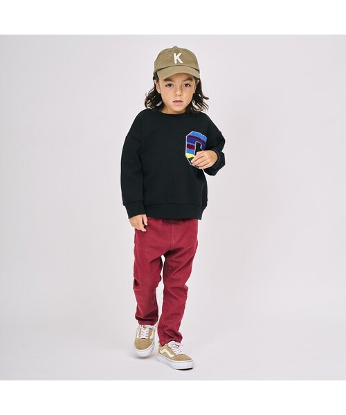 F.O.KIDS（エフオーキッズ）の「カラバリグラフィックトレーナー（スウェット・キッズ・ブラック/カーキ/ブルー/グレー/キナリ/パープル/キャメル/レインボー/ライム/レッド・80/90/100/110/120/130/140/150）」の14枚目の写真