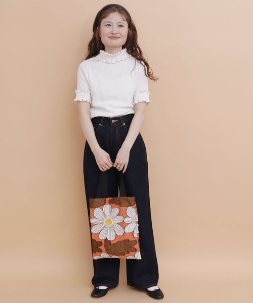 peu pres（プープレ）の「マーガレットJQバッグ（トートバッグ・レディース・オレンジ/ブルー・FREE）」の8枚目の写真