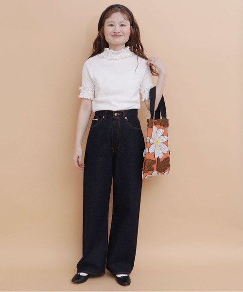 peu pres（プープレ）の「マーガレットJQバッグ（トートバッグ・レディース・オレンジ/ブルー・FREE）」の10枚目の写真