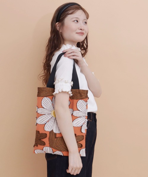 peu pres（プープレ）の「マーガレットJQバッグ（トートバッグ・レディース・オレンジ/ブルー・FREE）」の7枚目の写真