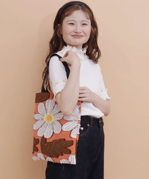 peu pres（プープレ）の「マーガレットJQバッグ（トートバッグ・レディース・オレンジ/ブルー・FREE）」の21枚目の写真