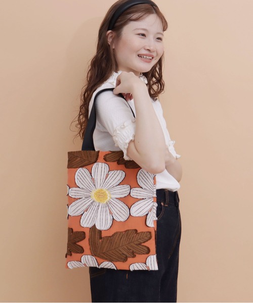 peu pres（プープレ）の「マーガレットJQバッグ（トートバッグ・レディース・オレンジ/ブルー・FREE）」の22枚目の写真