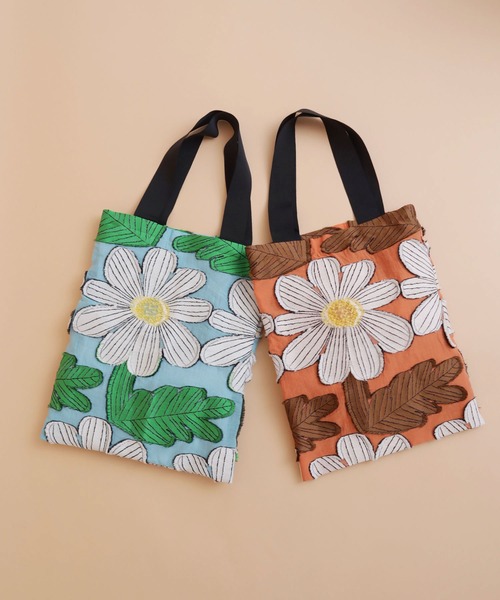 peu pres（プープレ）の「マーガレットJQバッグ（トートバッグ・レディース・オレンジ/ブルー・FREE）」の3枚目の写真