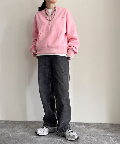 fredy emue（フレディエミュ）の「FR刺繍裏毛ハーフZIP スウェット